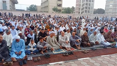 توافد المصلين لأداء صلاة العيد بقرى ومراكز محافظة المنوفية 