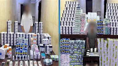 ضبط شخصين بحوزتهما كميات ضخمة من الأقراص والعقاقير المخدرة بالجيزة