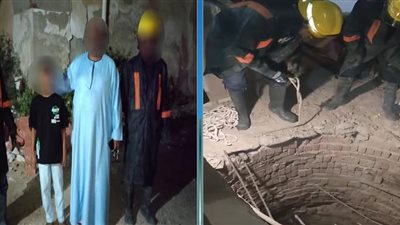 الداخلية تنقذ حياة طفل سقط داخل بالوعة صرف صحي بمدينة مرسى علم