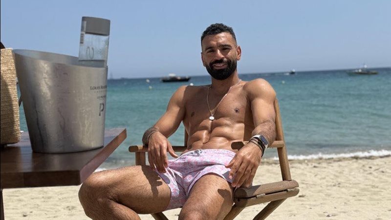محمد صلاح في اجازته
