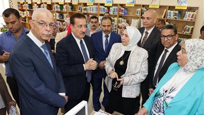 محافظ المنوفية تحتفل بعيدها القومي بافتتاحات طبية وتعليمية جديدة .. صور 