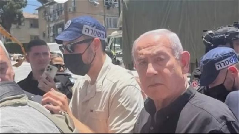 نتنياهو في موقع ضرب