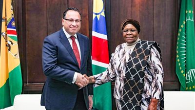 رئيسة ناميبيا تستقبل السفير المصري وتؤكد تقديرها لدعم مصر المتواصل