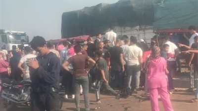 إصابة 8 أشخاص إثر تصادم 3 سيارات بطريق الإسماعيلية الزقازيق الزراعي 