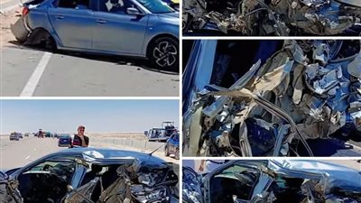  مأساة على طريق العلمين.. مصرع أسرة كاملة في حادث سير بسبب السرعة الزائدة