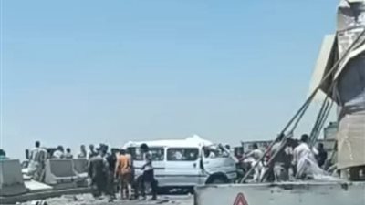  مأساة جديدة على الإقليمي.. مصرع 6 وإصابة 9 في تصادم ميكروباصين بالمنوفية