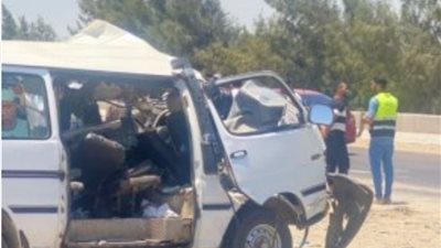 حادث مروع على طريق كوبري الدالي بسوهاج.. إصابة 12 شخصًا