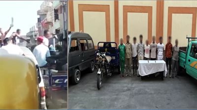 الداخلية تضبط 9 أشخاص لوّحوا بأسلحة بيضاء وعطلوا المرور في دمنهور خلال زفة عرس