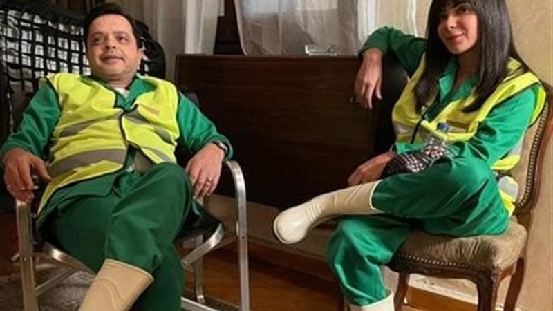 محمد هنيدي ومنى زكي