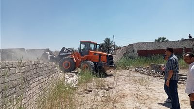 إزالة 10 حالات تعدٍ على مساحة 11 قيراطا غرب الاسماعيلية