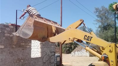 تنفيذ إزالة تعدٍ على مساحة 100م2 على الأراضي الزراعية بالإسماعيلية 