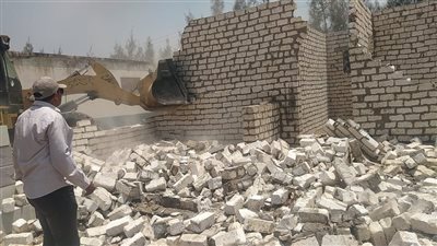 إزالة 20 حالة تعدٍّ على أراضي زراعية على مساحة 13 قيراطًا بالإسماعيلية