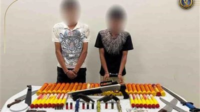  الداخلية تضبط عنصرين بحوزتهما أسلحة نارية ومخدرات في السويس