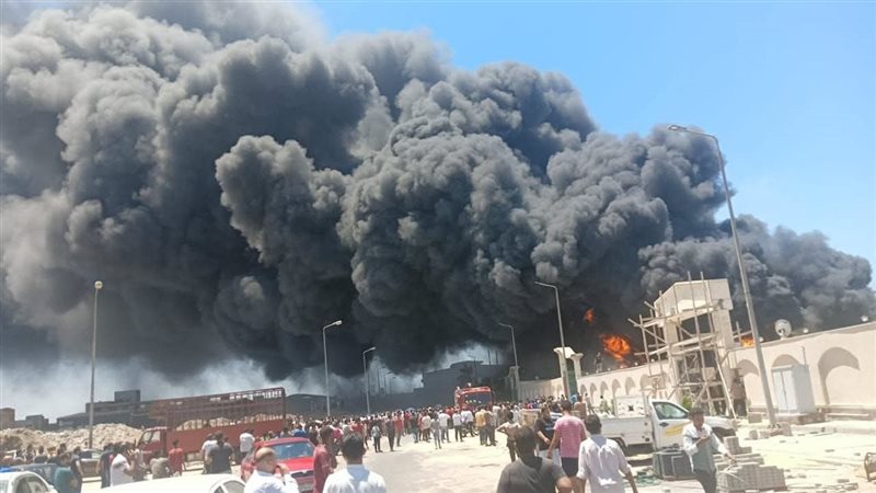 حريق في مصنع بدمياط