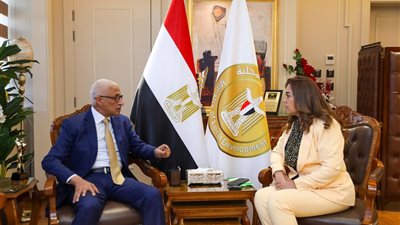 وزيرة التنمية المحلية تتابع مع محافظ شمال سيناء تنفيذ المشروعات التنموية والخطة الاستثمارية