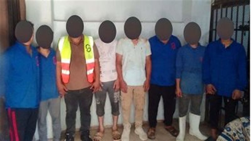 المتهمين والمضبوطات