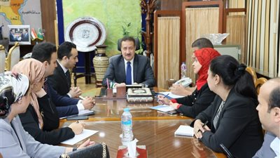 محافظ المنوفية يلتقي وفد أعضاء المبادرة الرئاسية لتطوير الصناعة المصرية «ابدأ» 