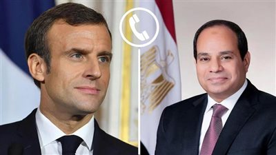 الرئيس السيسي ونظيره الفرنسي يبحثان جهود مصر للوساطة لوقف حرب غزة