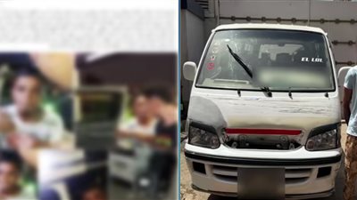  القبض على سائق ميكروباص اعتدى على زوجين أعلى الدائري بعد سقوط طفلهما داخل السيارة