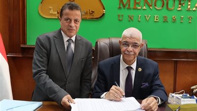 رئيس جامعة المنوفية يعتمد نتيجة تراكمي الفرقة الرابعة بكلية التجارة 