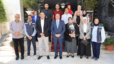  محافظ المنوفية يلتقي وفد منظمة الصحة العالمية.. ماذا دار في الاجتماع؟