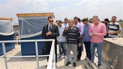 بتكلفة 300 مليون جنيه.. محافظ المنوفية يتفقد توسعات محطة معالجة صرف صحي الغوري