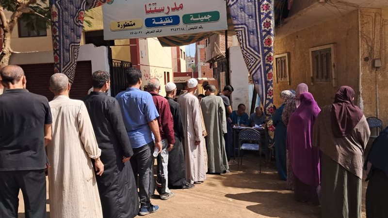 طوابير الناخبين بالمنوفية