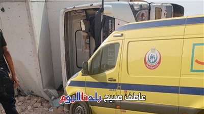 مصرع طفل ومسن وإصابة سائق في حادث انقلاب سيارة بسوهاج