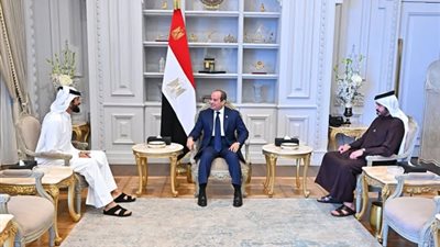 السيسي يستقبل مستشار الأمن الوطني وقائد الحرس الملكي بمملكة البحرين لبحث سبل التعاون