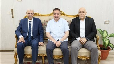 محافظ المنوفية ونائبه يستقبلان رئيس الجامعة لتعزيز أطر التعاون 