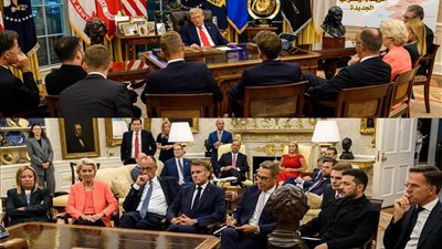 تعليقات ساخرة من مسؤولين روس على اجتماع قادة أوروبا مع الرئيس الأمريكي