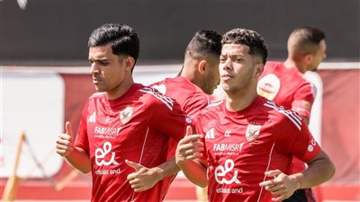 استعدادات الأهلي لمقابلة غزل المحلة في الجولة الرابعة من دوري نايل