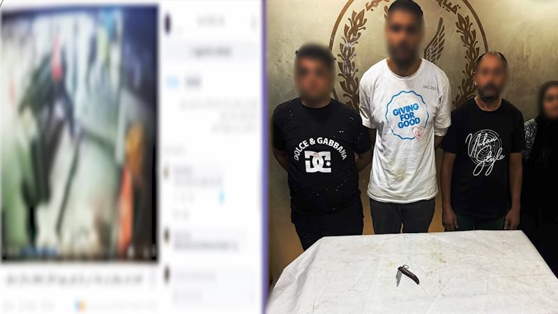المتهمين والمضبوطات