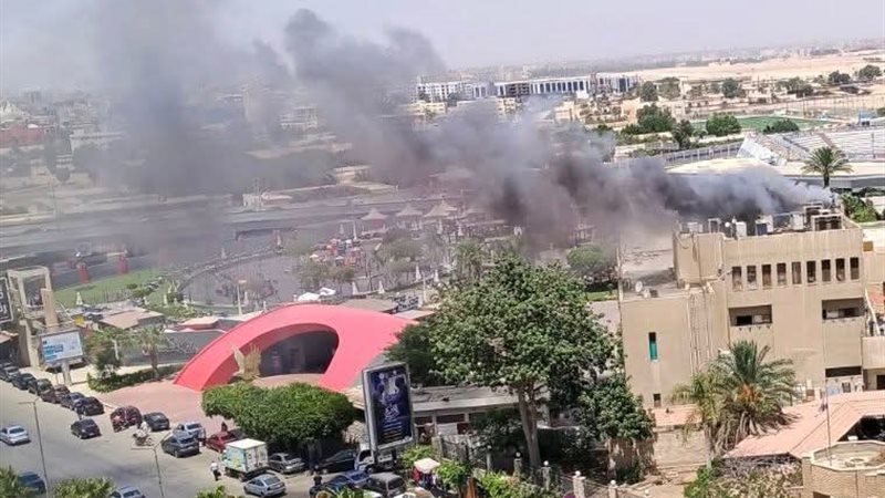 لقطة من حريق فرع