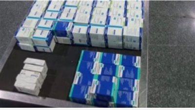 إحباط تهريب 25 ألف قرص مخدر داخل حقيبة راكب فى مطار القاهرة