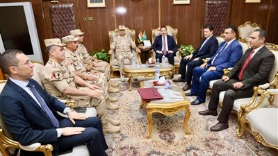 محافظ المنوفية يستقبل قائد قوات الدفاع الشعبي والعسكري لتنفيذ مشروع «صقر 154»