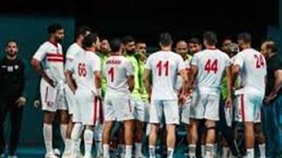 الفريق الأول لكرة اليد بنادي الزمالك يفوز على نظيره العبور