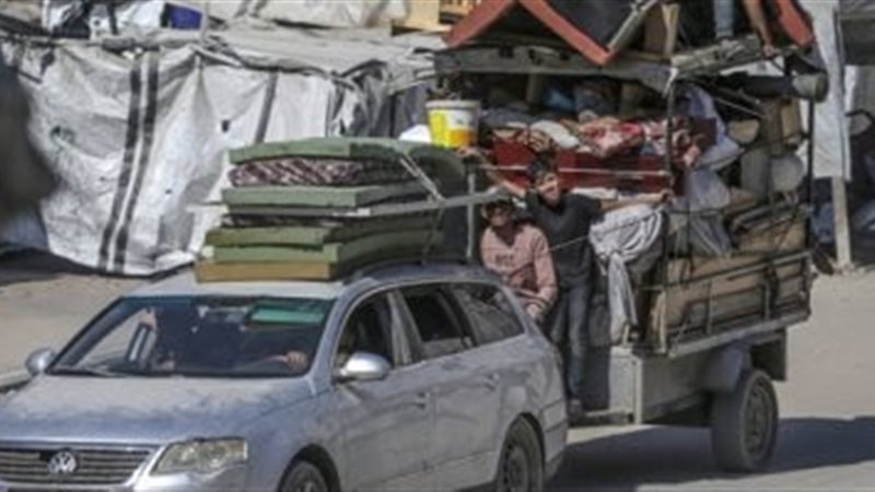 نزوح العائلات الفلسطينية