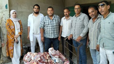 ضبط 270 كيلو لحوم غير صالحة للاستهلاك الآدمي ودقيق مدعم بسوهاج