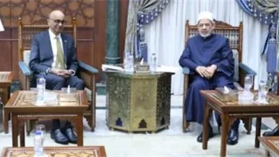 تفاصيل لقاء شيخ الأزهر ورئيس سنغافورة ودعمهما لغزة