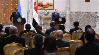 الرئيس السيسي لنظيره الرواندي: مصر لن تقبل المساس بحقوقها المائية