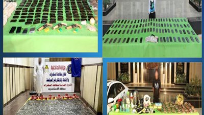 بقيمة 120 مليون جنيه.. مقتل 5 عناصر إجرامية شديدة وضبط طن مخدرات وأسلحة نارية 