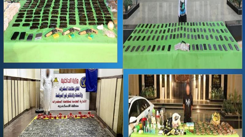 المتهمين والمضبوطات