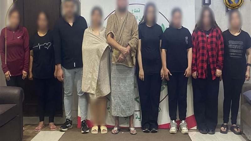المتهمين والمضبوطات
