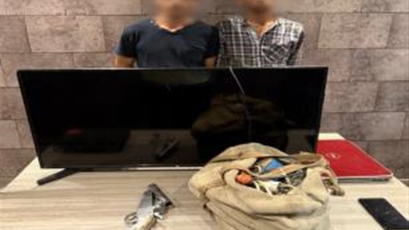 المتهمين والمضبوطات