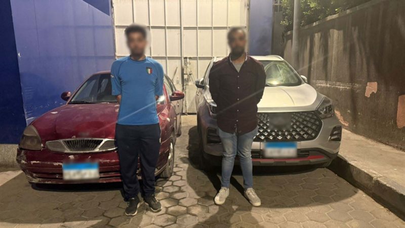 المتهمين والمضبوطات