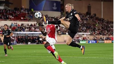 دوري أبطال اوروبا.. مانشستر سيتي يتقدم على موناكو بثنائية في الشوط الأول