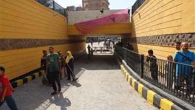 محافظ المنوفية يتفقد أعمال تطوير ورفع كفاءة نفق الشهيد مصطفى الصيفى (صور)