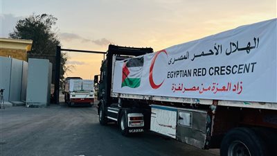 زاد العزة الـ52 تتحرك باتجاه منفذي كرم أبو سالم والعوجة قبل دخولها غزة