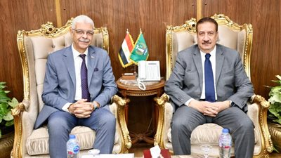 محافظ المنوفية يلتقي رئيس الجامعة لبحث أوجه التعاون المشترك 